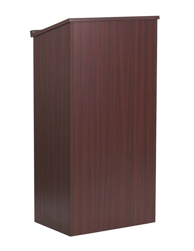 Basic Brown Wood Podium IEAVR Equipment Rentals