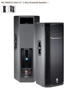 JBL PRX625 Dual 15' 2-way Active Powered PA Speaker 1500 W