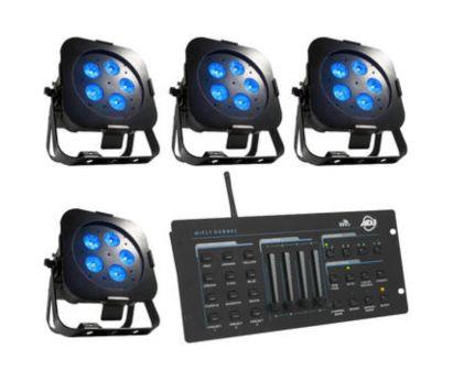 ADJ-QA5-Wireless-Uplight-Package-of-4 ADJ QA5 Wireless Uplight Package of 4 Lights