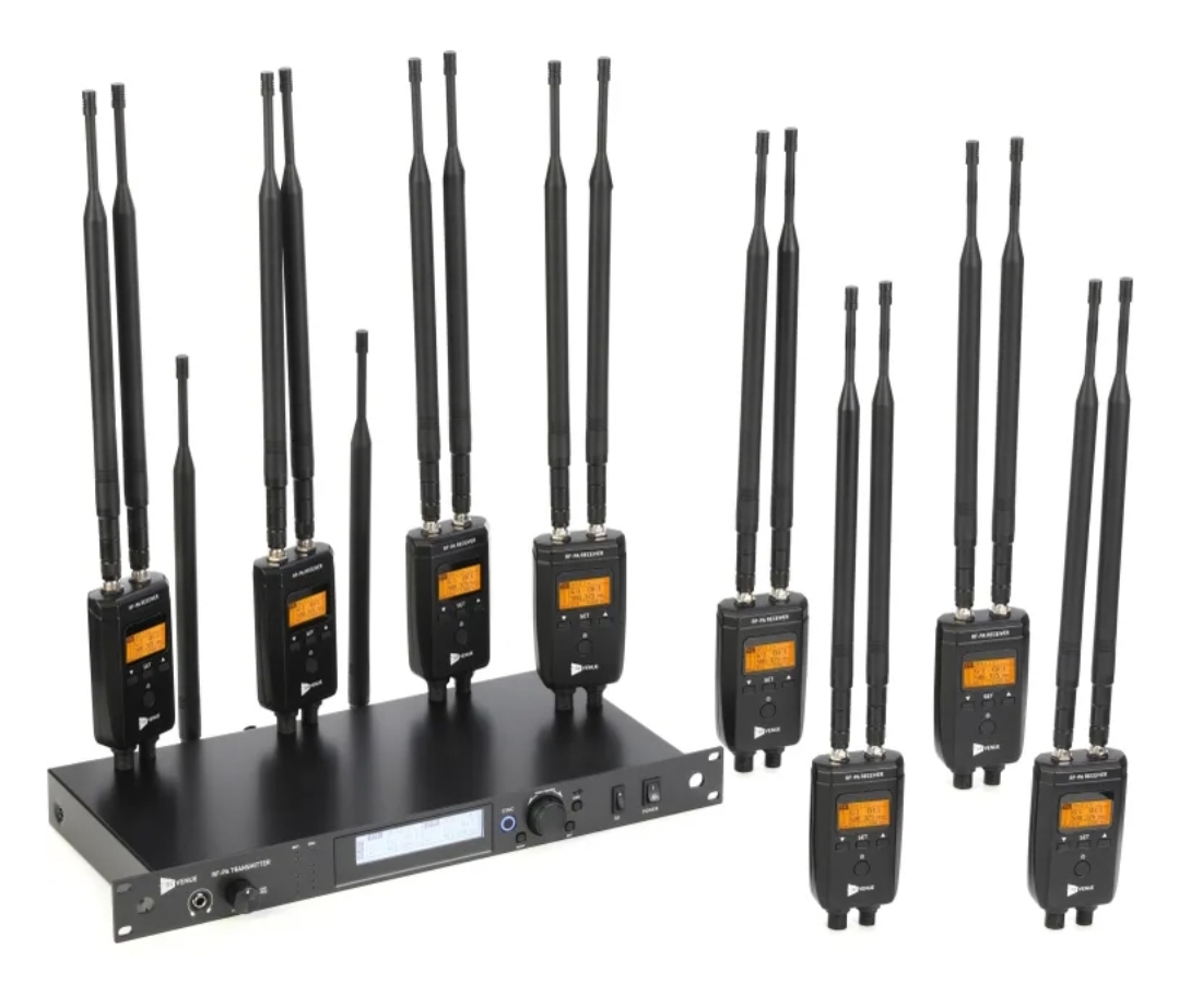 RF Venue PA Extension Kit with 8 Receivers